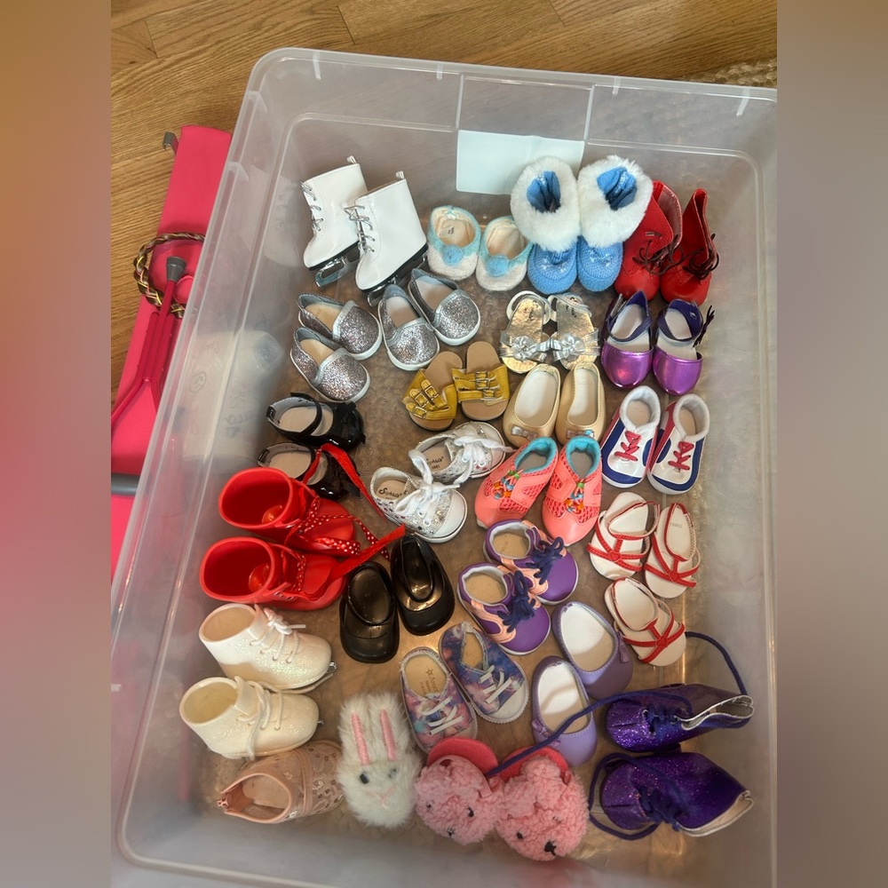 American girl doll shoe assortment